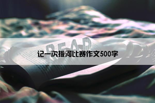 记一次拔河比赛作文500字