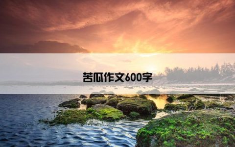 苦瓜作文600字