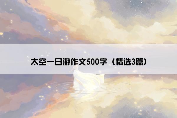 太空一日游作文500字（精选3篇）