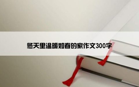 冬天里温暖如春的家作文300字