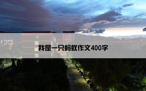 我是一只蚂蚁作文400字