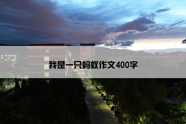 我是一只蚂蚁作文400字