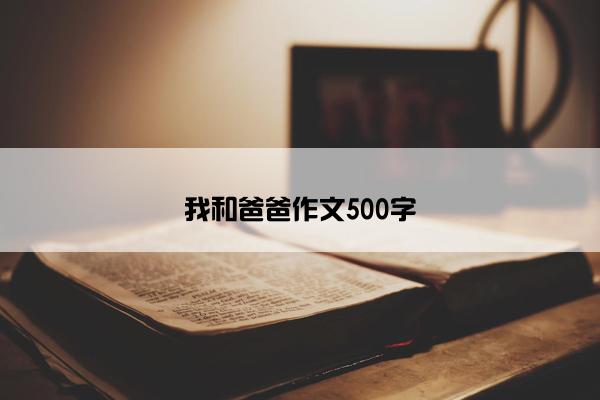 我和爸爸作文500字