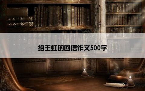 给王虹的回信作文500字