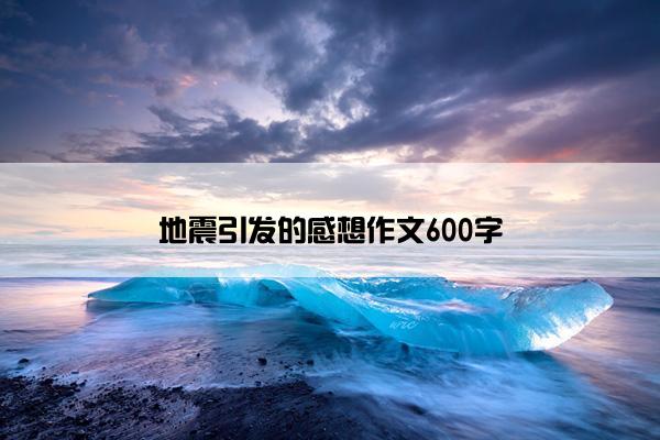 地震引发的感想作文600字