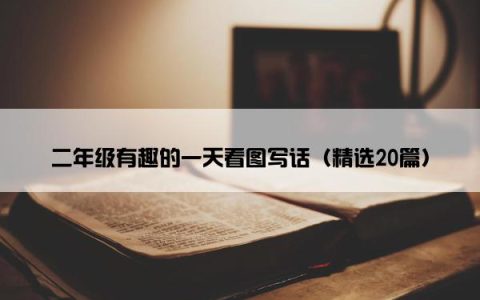 二年级有趣的一天看图写话（精选20篇）
