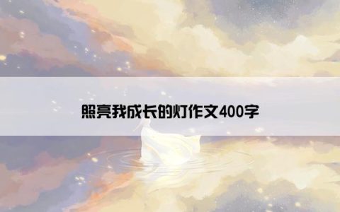 照亮我成长的灯作文400字