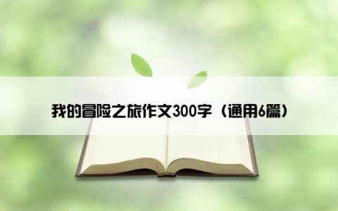 我的冒险之旅作文300字（通用6篇）