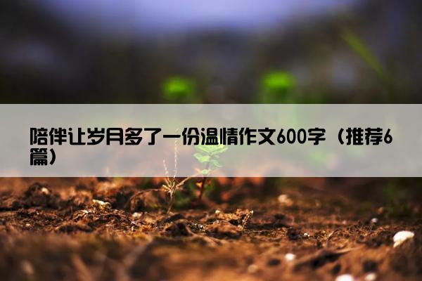 陪伴让岁月多了一份温情作文600字（推荐6篇）