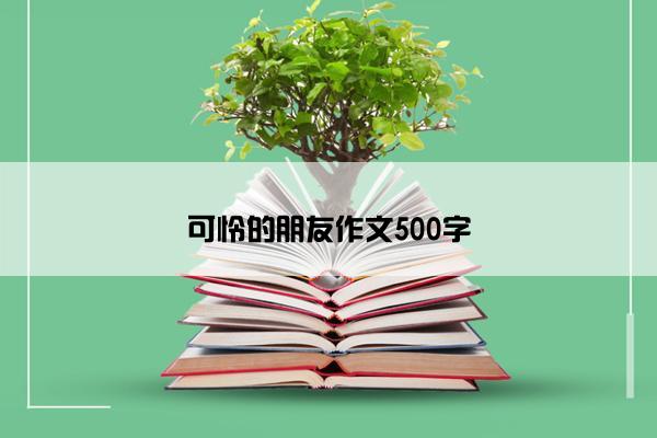 可怜的朋友作文500字