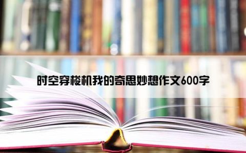 时空穿梭机我的奇思妙想作文600字