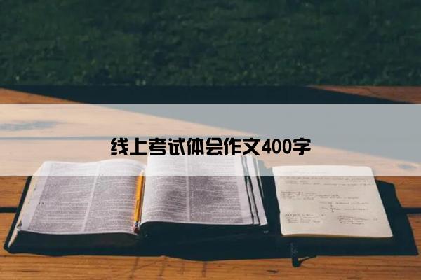 线上考试体会作文400字