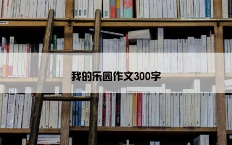 我的乐园作文300字