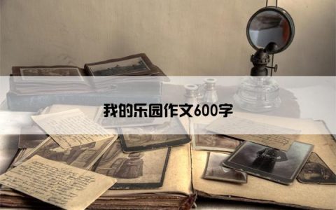 我的乐园作文600字