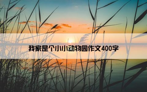 我家是个小小动物园作文400字