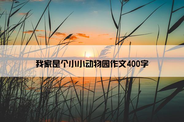 我家是个小小动物园作文400字