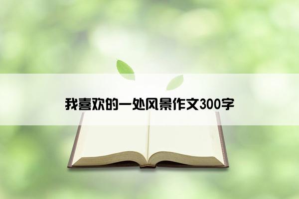 我喜欢的一处风景作文300字