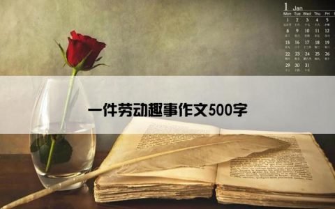 一件劳动趣事作文500字