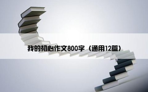 我的初心作文800字（通用12篇）