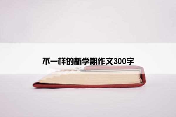 不一样的新学期作文300字