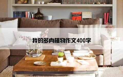 我的多肉植物作文400字