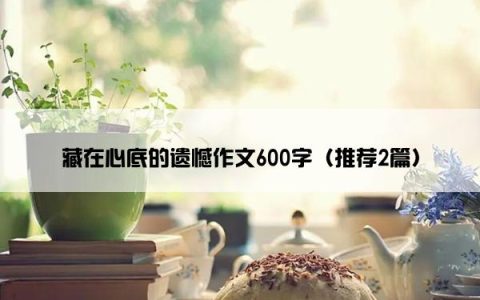 藏在心底的遗憾作文600字（推荐2篇）