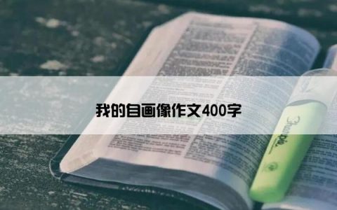 我的自画像作文400字