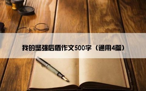 我的坚强后盾作文500字（通用4篇）