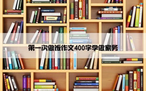 第一次做饭作文400字学做家务