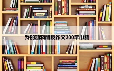 我的动物朋友作文300字小狗