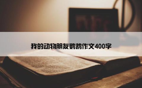 我的动物朋友鹦鹉作文400字