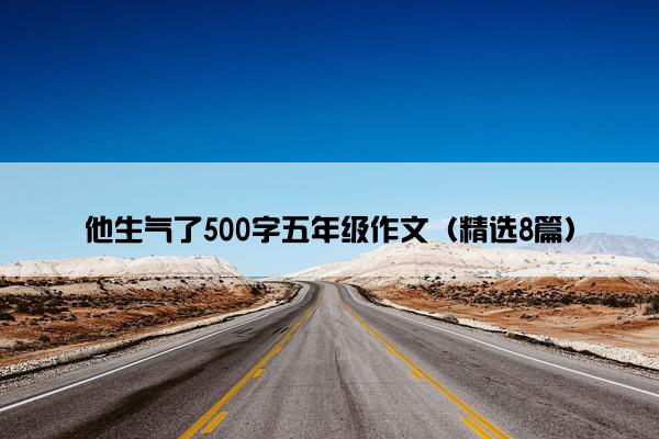 他生气了500字五年级作文（精选8篇）