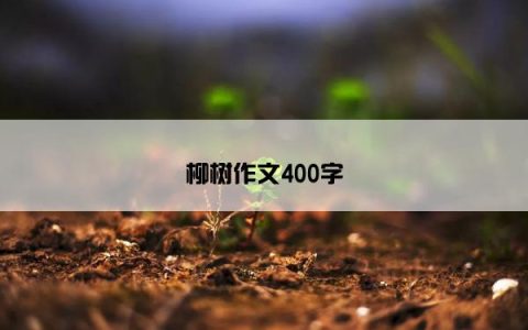 柳树作文400字