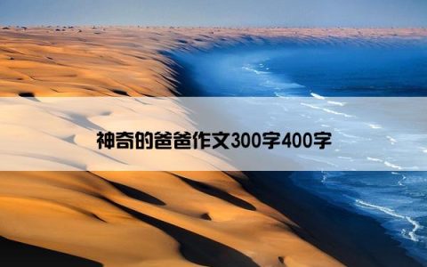 神奇的爸爸作文300字400字