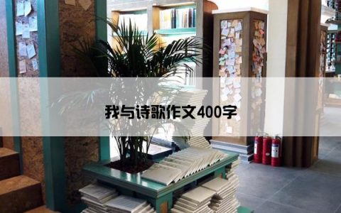 我与诗歌作文400字