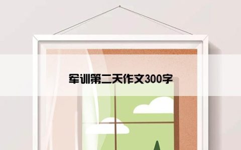 军训第二天作文300字