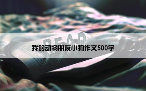 我的动物朋友小狗作文500字