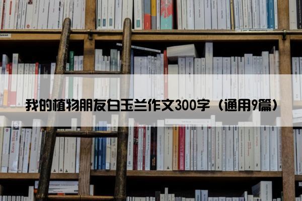 我的植物朋友白玉兰作文300字（通用9篇）