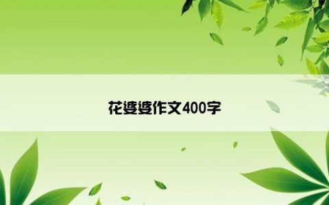花婆婆作文400字