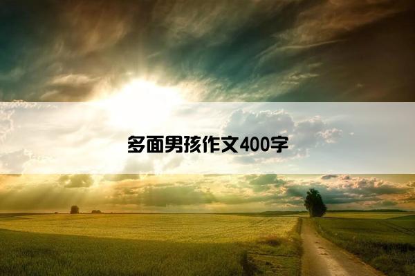 多面男孩作文400字