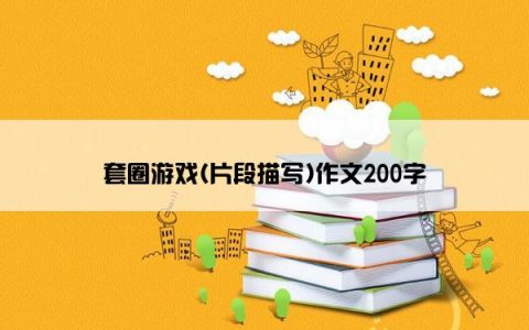 套圈游戏(片段描写)作文200字