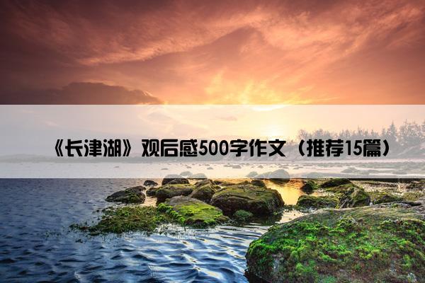 《长津湖》观后感500字作文（推荐15篇）