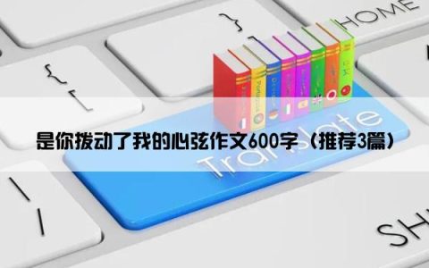 是你拨动了我的心弦作文600字（推荐3篇）