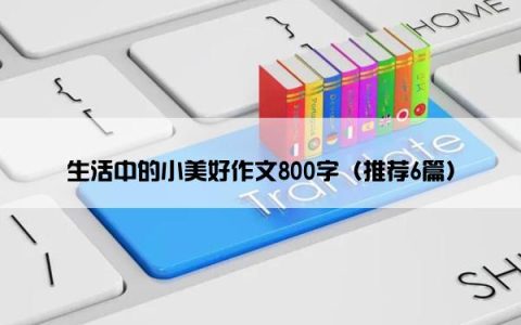 生活中的小美好作文800字（推荐6篇）