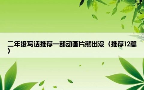 二年级写话推荐一部动画片熊出没（推荐12篇）
