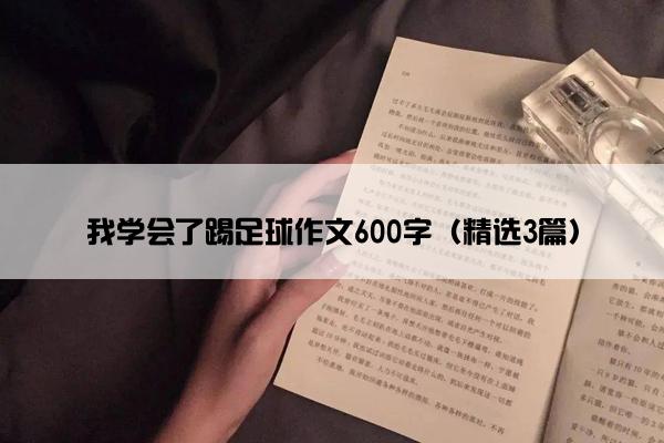 我学会了踢足球作文600字（精选3篇）