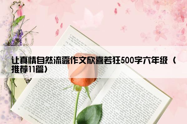 让真情自然流露作文欣喜若狂500字六年级（推荐11篇）