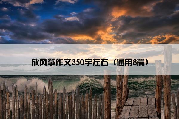 放风筝作文350字左右（通用8篇）