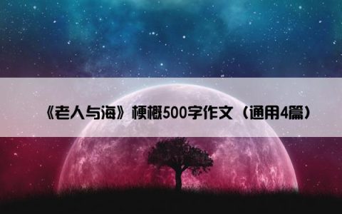 《老人与海》梗概500字作文（通用4篇）
