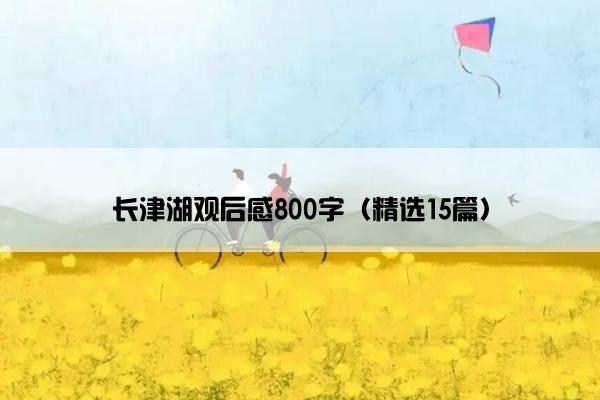 长津湖观后感800字（精选15篇）